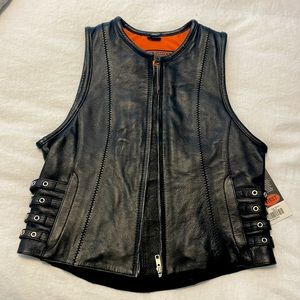 NWT 100% Leather Vest